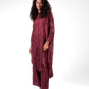 Chemise Two-Piece Set – Nylon Rayon Jacquard