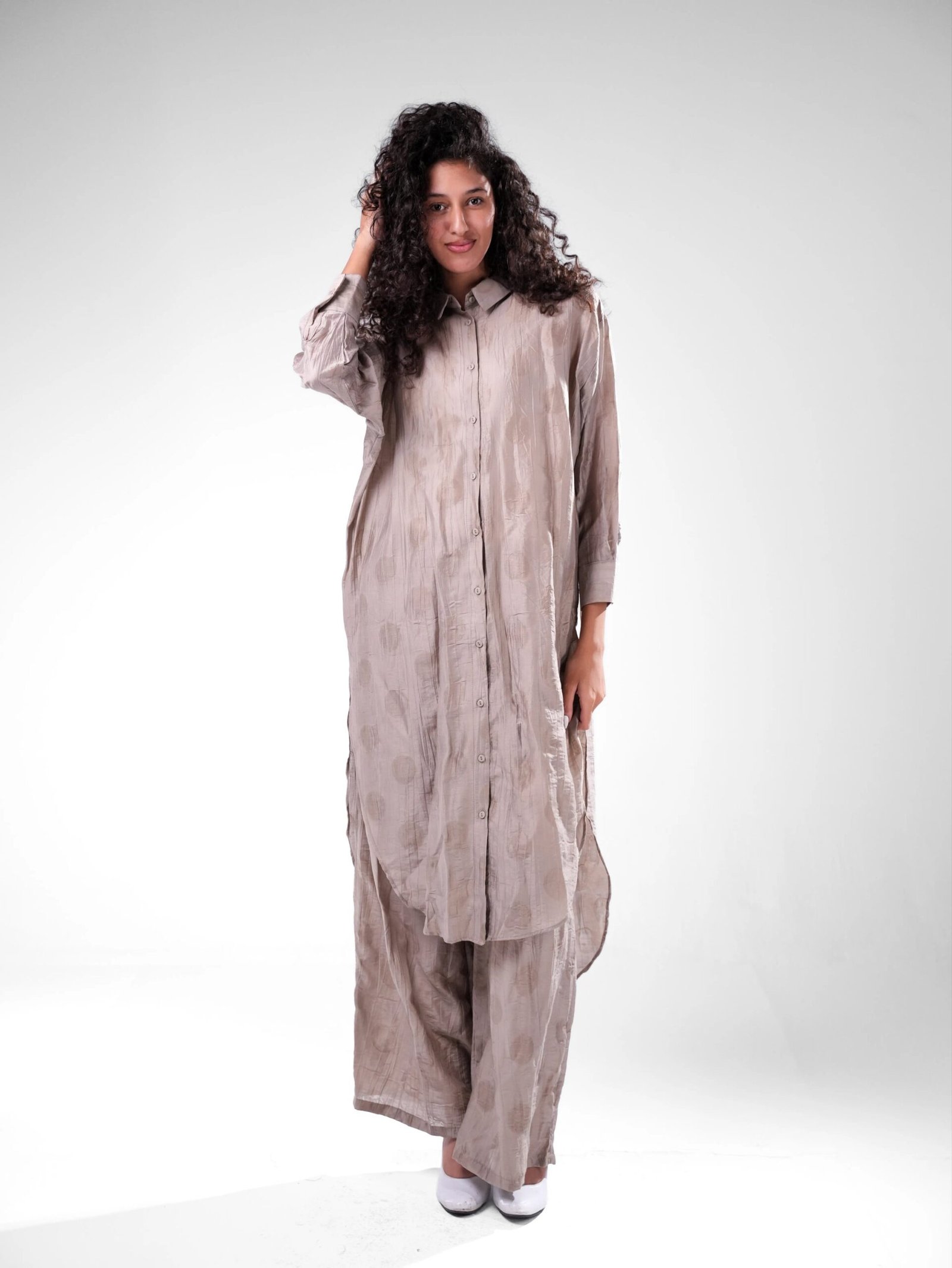 Chemise Two-Piece Set – Nylon Rayon Jacquard - Image 10
