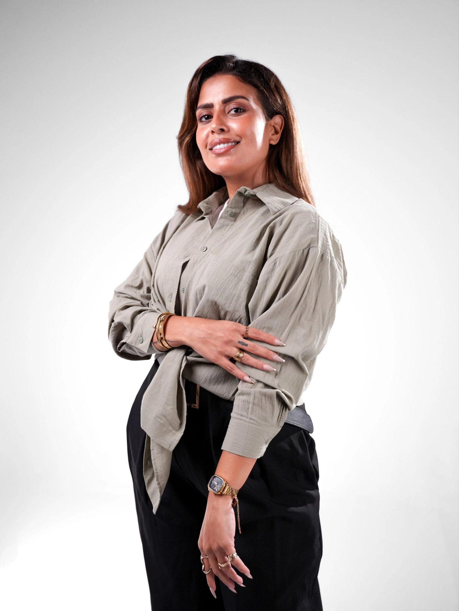 Oversized Washed Cotton Pocket Shirt - Image 11