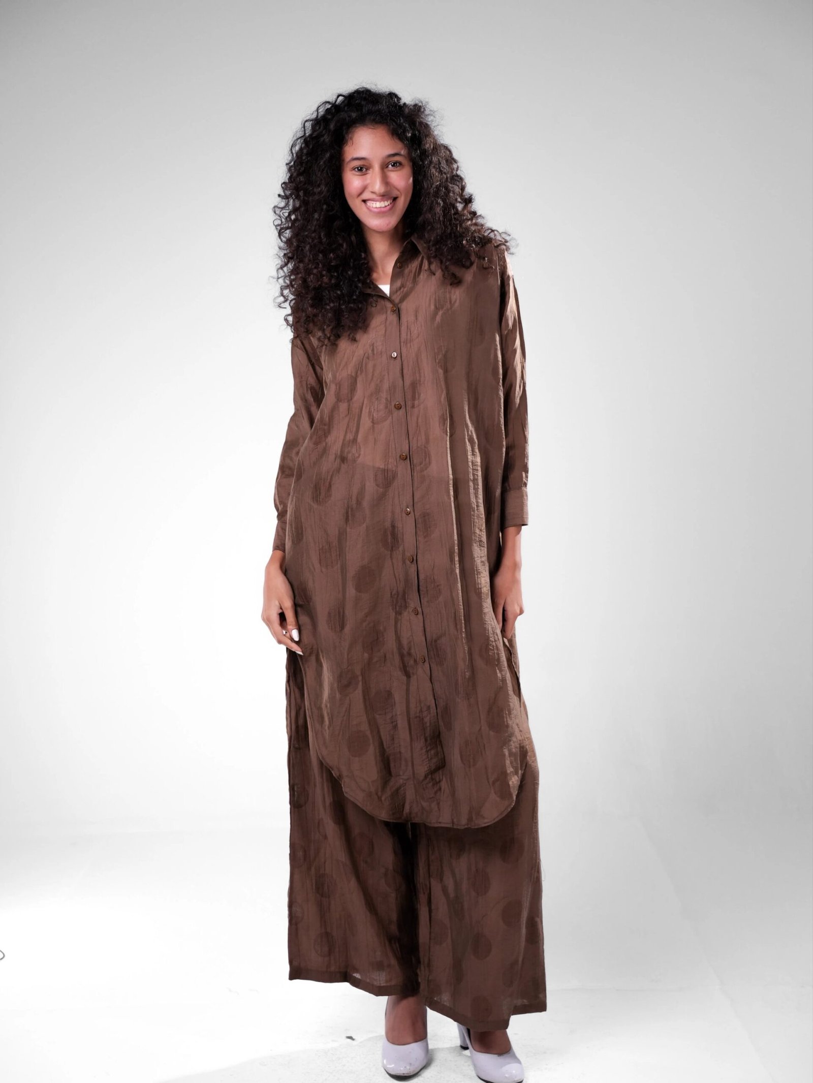 Chemise Two-Piece Set – Nylon Rayon Jacquard - Image 24
