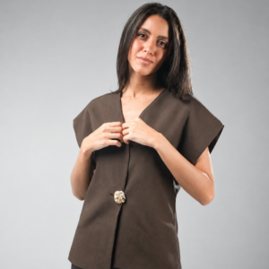 Golden Button Vest