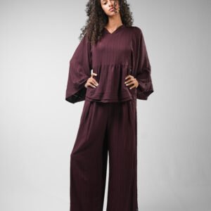 Wide Sleeve Italian Crinkle Suit