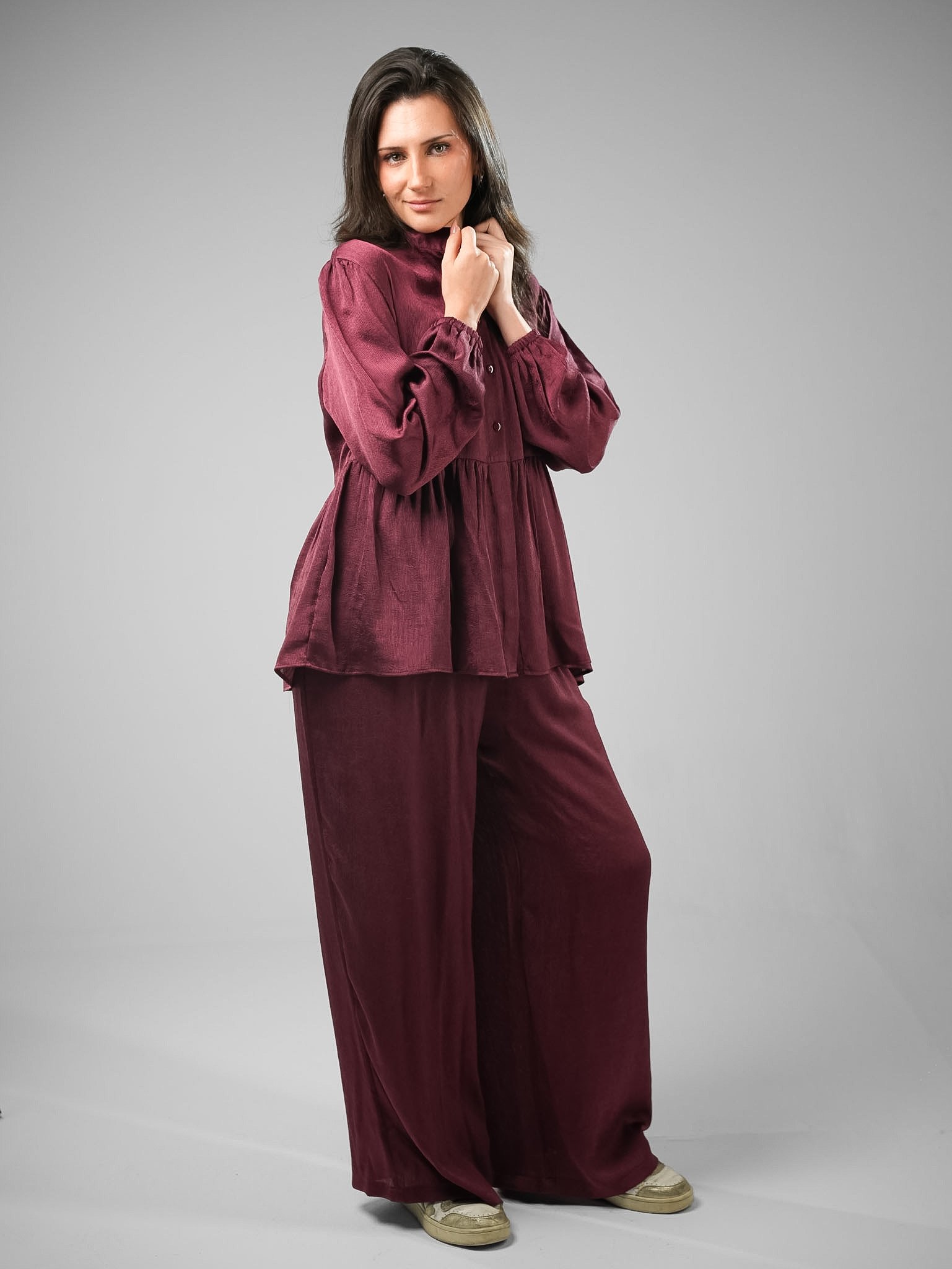 Half-Button Crushed Velvet Set - Image 25
