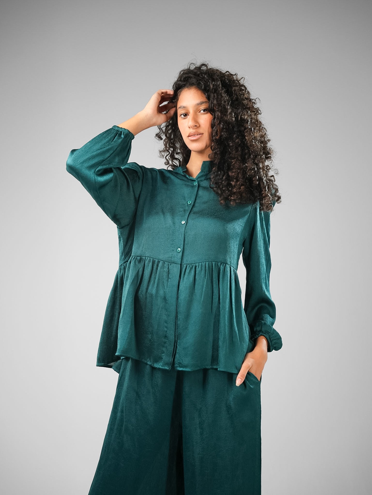 Half-Button Crushed Velvet Set - Image 13