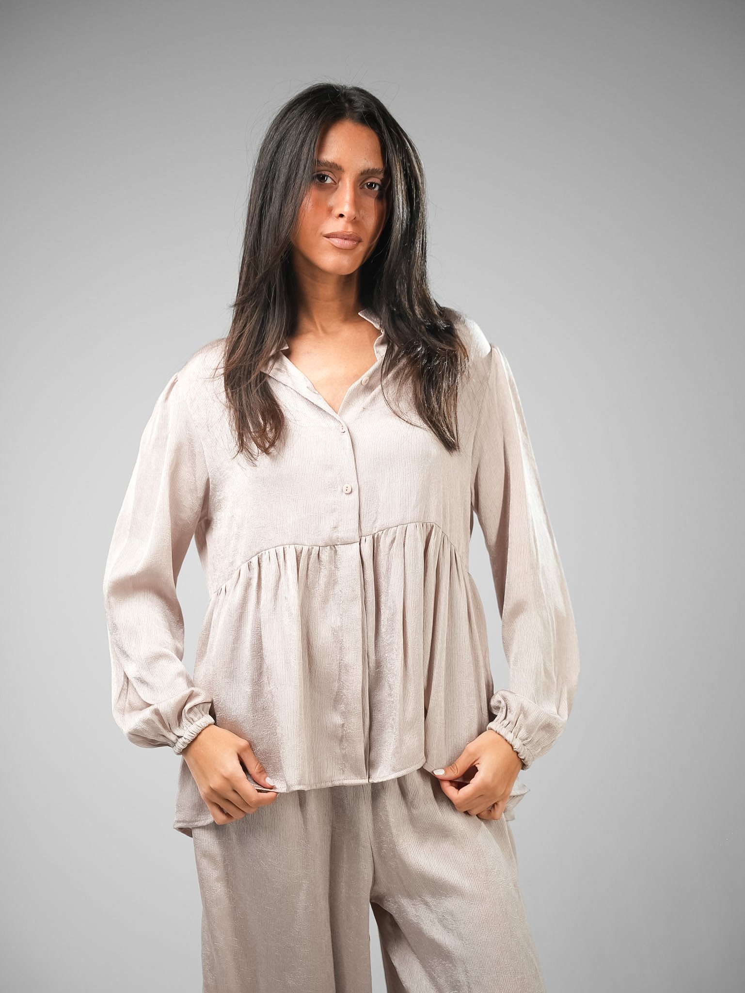Half-Button Crushed Velvet Set - Image 8