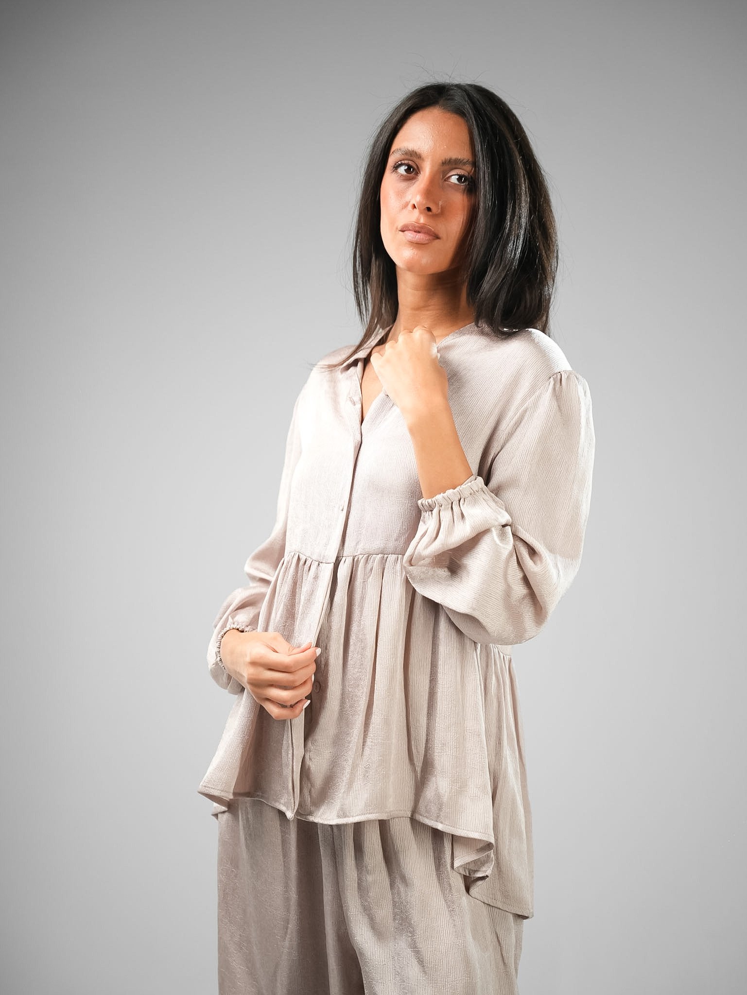 Half-Button Crushed Velvet Set - Image 6